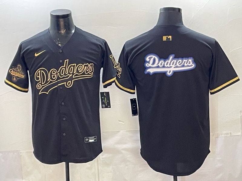 2026 Men Nike Los Angeles Dodgers Blank black gold Game MLB Jersey 0017->los angeles dodgers->MLB Jersey